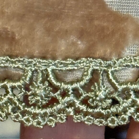 Sundance Champagne Dreams Damask Burnout Velvet Beaded Shift Lined Dress 10 NWT - Picture 8 of 16